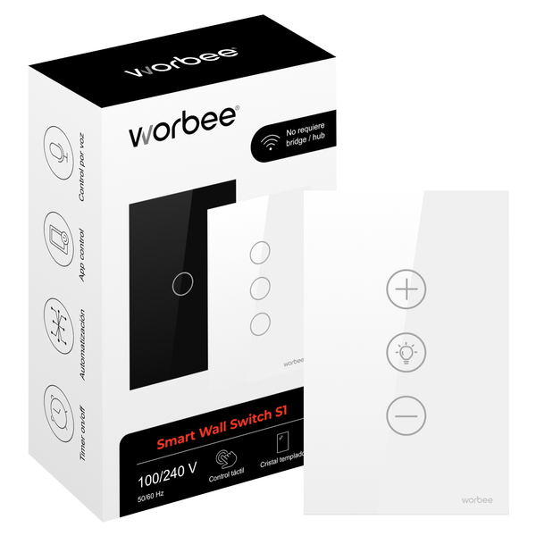 INTERRUPTOR INTELIGENTE S1 DIMMER WiFi CON NEUTRO